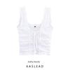 Kaslead New Women Clothes Western Style Fashion Simple and Versatile Hollow Embroidery Top 4174380