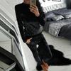 Женский спортивный костюм, бархатный спортивный костюм с длинными рукавами, узкие брюки + комплект топов с капюшоном