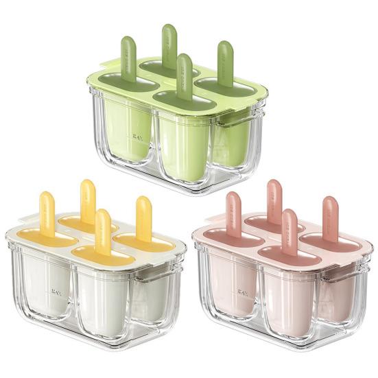 Силиконовая форма для мороженого на палочке, двухслойная мороженица для домашнего приготовления угощений, практичные кухонные принадлежности для любителей выпечки и семей