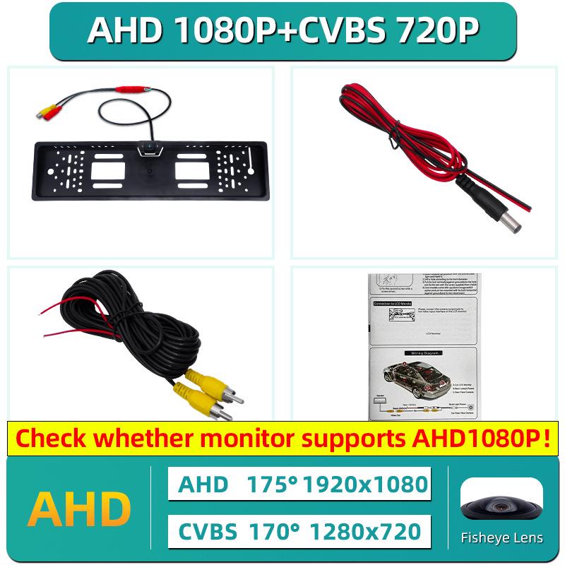 Европейская рамка для номерного знака камера заднего вида с 4 светодиодами ночного видения и водонепроницаемым дизайном