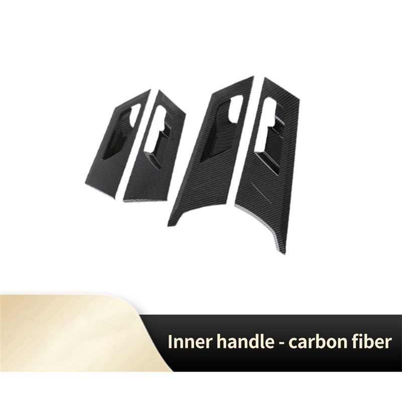 Authentic 4PCS Inner Handle Frame Inner Door Bowl Inner Handle Panel Decoration Car Parts Accessories For Mitsubishi Outlander 2