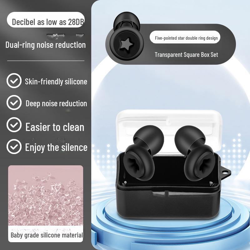 Силиконовые шумоизолирующие беруши: Водонепроницаемый, звуконепроницаемый, идеально подходит для общежитий, работы, мастерских и мест, где не спит храп