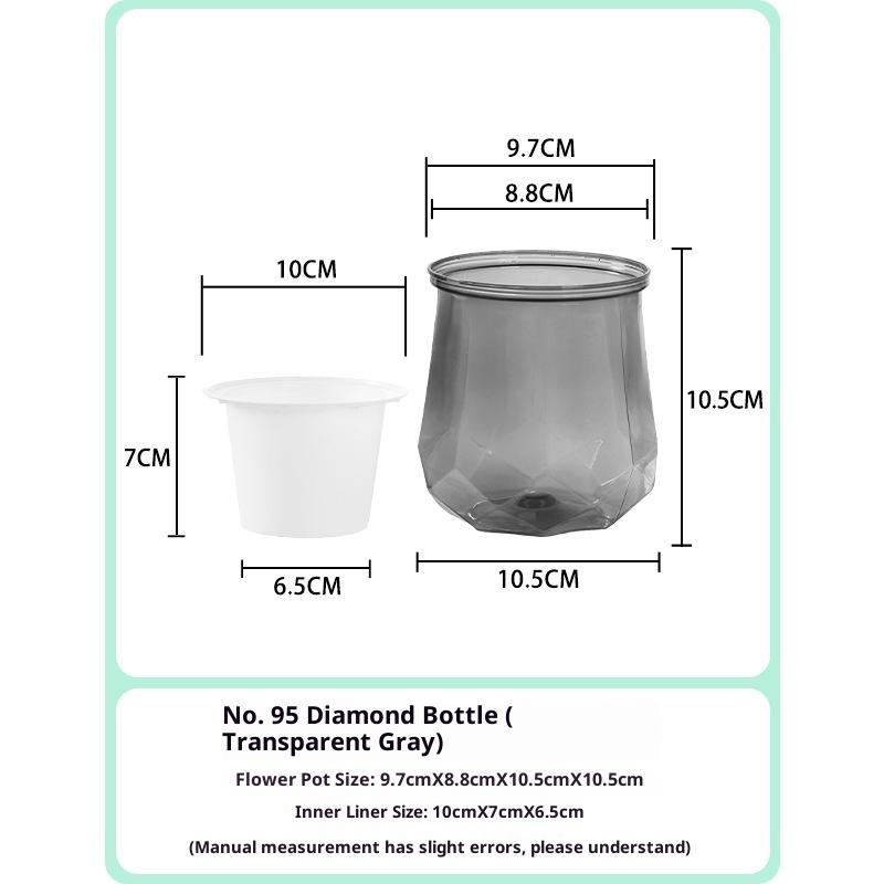 Мини-горшок для цветов с самополивом, аквариум, прозрачные пластиковые горшки для растений, самополивной горшок для растений, ваза для украшения дома