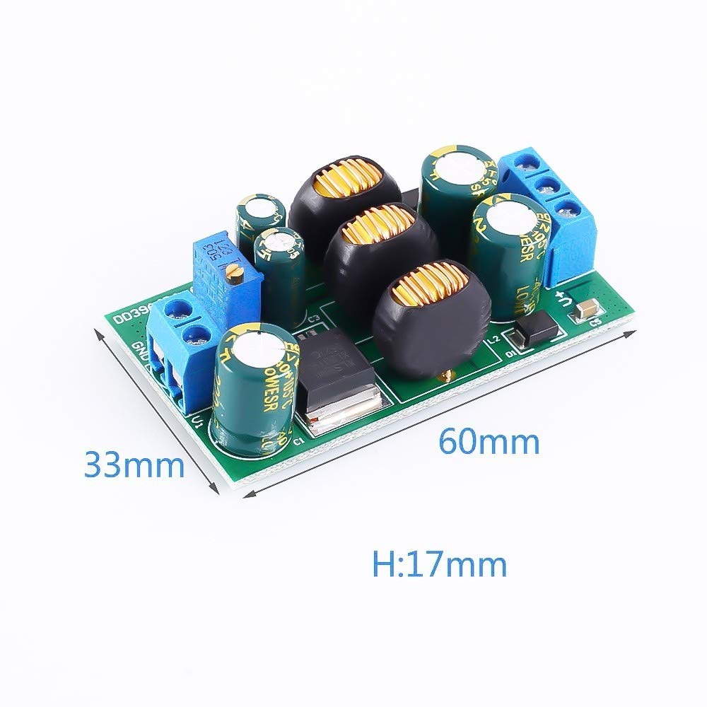 Boost Buck Voltage Converter, DC-DC 5V-24V to +/-3V-30V Step UP Down Power Supply Module Adjustable 20W Positive Negative Dual Output Voltage