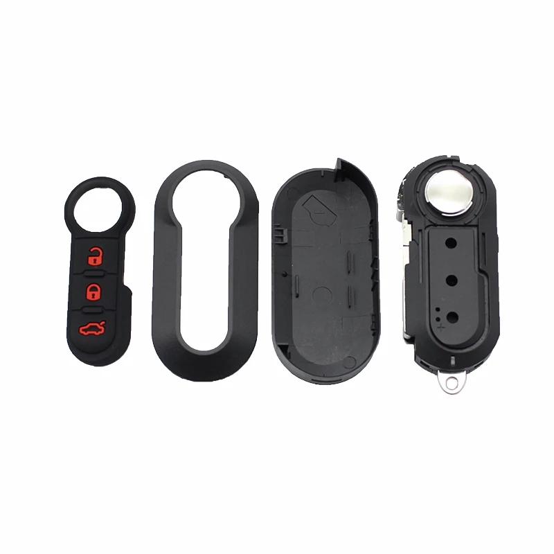 Cocolockey 3 Buttons Flip Remote Key Shell for FIAT 500 Bravo Croma Doblo Ducato Fiorino Linea Panda Grande Punto Scudo