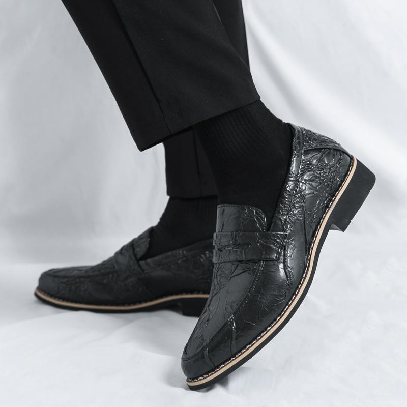 Fashion New Black Casual Men's Loafers Fashion Designer's New Style Office Leisure Business Party Adult Nightclub Shoes Plus Size 38-46
