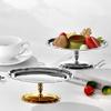 Stainless Steel Dessert Bowl Modern Fruit Plate Cake Stand Snacks Storage Cup  Serving Dish