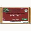 Coconut 100%-Natural-Incense-Cones Handmade-Hand-Dipped Organic-Chemicals-Free for-Purification-Relaxation-Positivity
