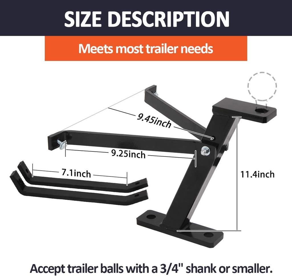 Lawn Mower Trailer Hitch Compatible with John Deere, Cub Cadet, Husqvarna, Craftsman Riding Mowers