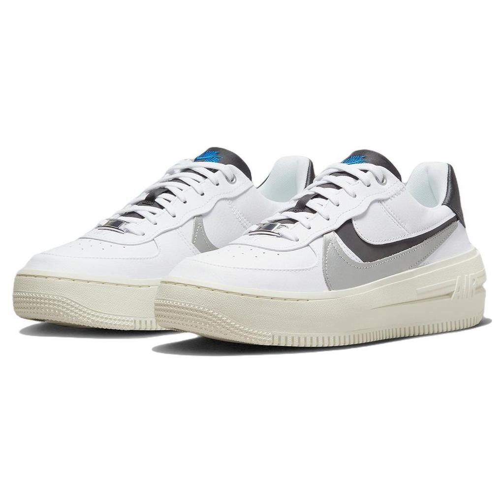 Nike Air Force 1 PLT.AF.ORM LV8 White Metallic Silver Women Sneakers Sail Black DX3199-100