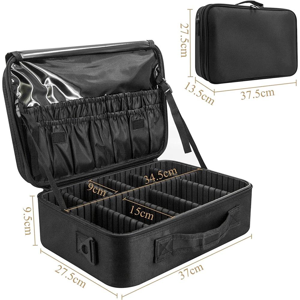  Makeup Bag Make up Case: Large Travel Cosmetic Case Organiser - Professional Portable Makeup Storage Bags for Toiletry - Make Up 