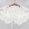 Embroidery Crochet Fake Collar Female Lace Mesh Thin Collar Outer Matching Skirt Decorative Collar