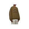 Fear of God Мужские топы Essentials из флиса с круглым вырезом Olive Green 192BT246264F