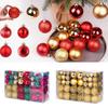 100 Pcs Christmas Balls Ornaments Plastic Shatterproof Hanging Balls Decoration for Xmas Tree Holiday Home Party Decor