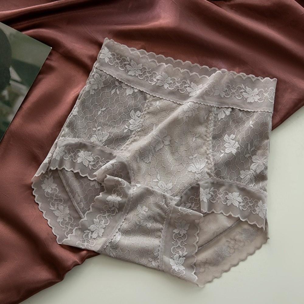 High Waist Lace Slimming Shapers Transparent Women Underwear Postpartum Body Shaper Female
