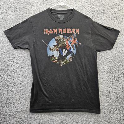 IRON MAIDEN Хлопковая футболка 100% Мужская футболка Топ The Trooper Eddie Мужская Средний Размер Винтажная Репродукция Без Пятен