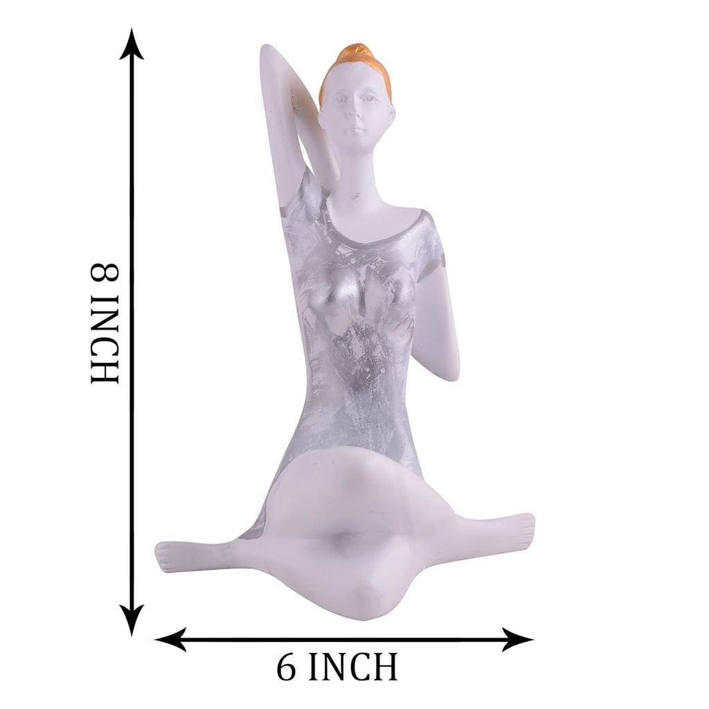 Yoga Lady Home & Office Decor Showpiece
