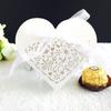 50Pcs Wedding Candy Gift Paper Box Love Herat Laser Hollow Favors Boxes with Ribbon for Wedding Birthday Baby Shower Party Decor