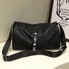 Unisex Lightweight Black Travel and Gym Crossbody Bag