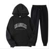 2023 Autumn/Winter New Men's Hooded Sweater Set with Letter Printing Sweater Men's Leisure Sports Set