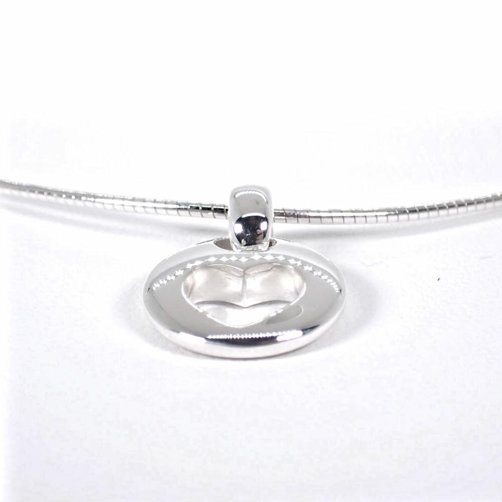 [Used] TIFFANY 925 Open Heart Omega Necklace/j1-3