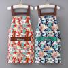 Бытовой водонепроницаемый кухонный фартук, износостойкий, с принтом подсолнухов, рабочий фартук с карманом, грязеотталкивающий фартук, флорист