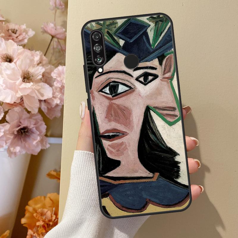 Painting Picasso Abstract Art Cover For Huawei P30 Lite P40 P20 P50 Pro Nova 5T P Smart 2019 Case For Honor 50 10i 8X