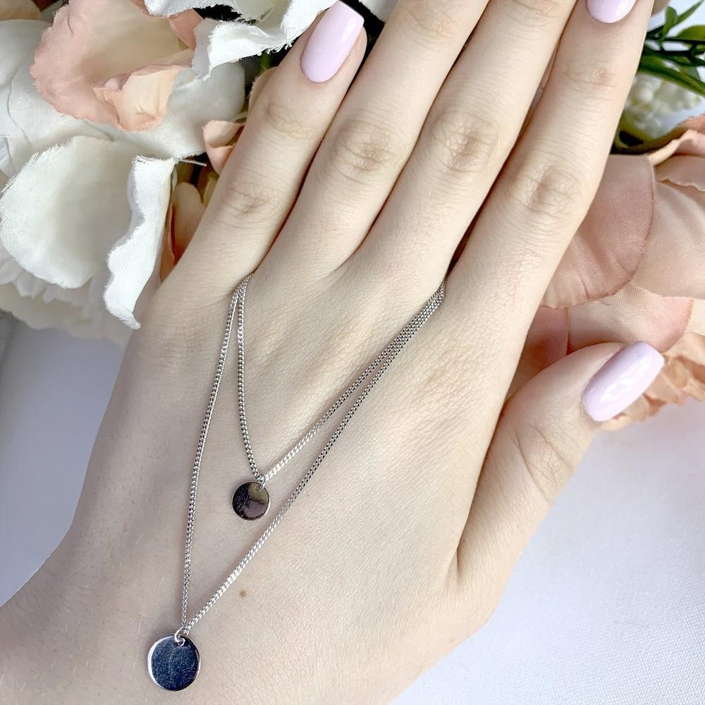 Серебряное колье без камней (1983171)