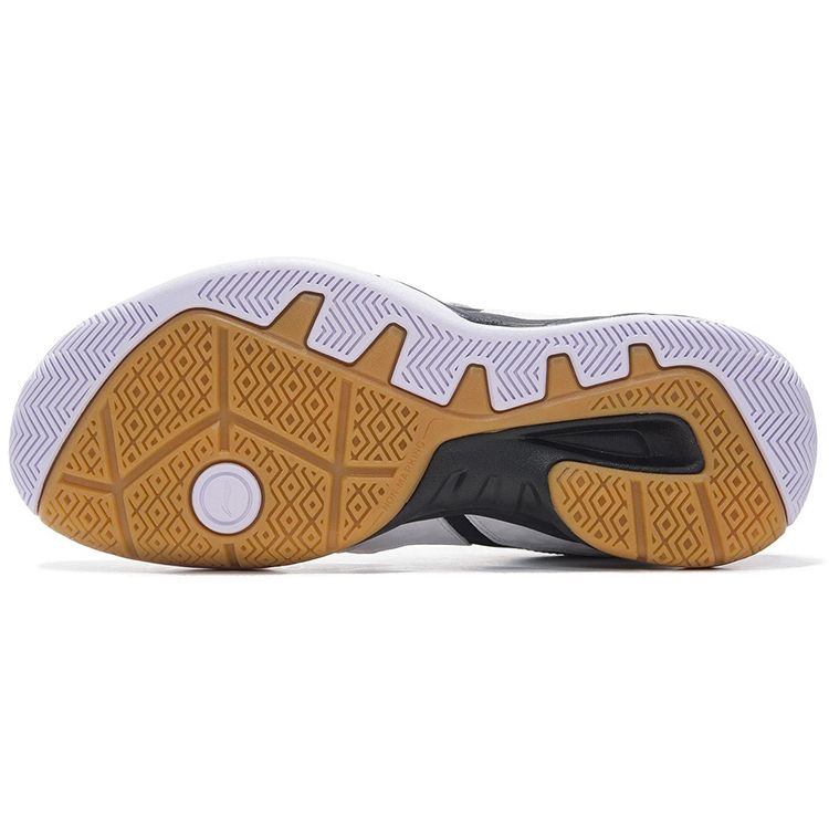 Li Ning Xiaoyu Fabric Non-Slip Wear-Resistant Low-Top Badminton Shoes Men Shoes White Black AYTM079-11