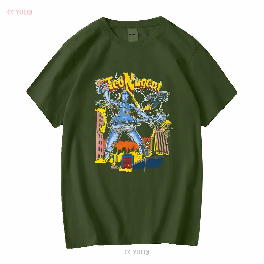 Винтажная футболка с рок-тура Ted Nugent XL с длинным или коротким рукавом винтажная Постиранная мужская Повседневный топ Для повседневной носки дизайнерская одежда