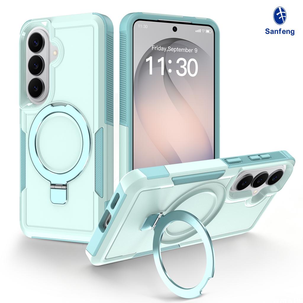 Новая модель Samsung подходит для вращающегося крепления s26, чехла для мобильного телефона, магнитной присоски s25 Ultra, трехкомпонентного защитного чехла против падения.