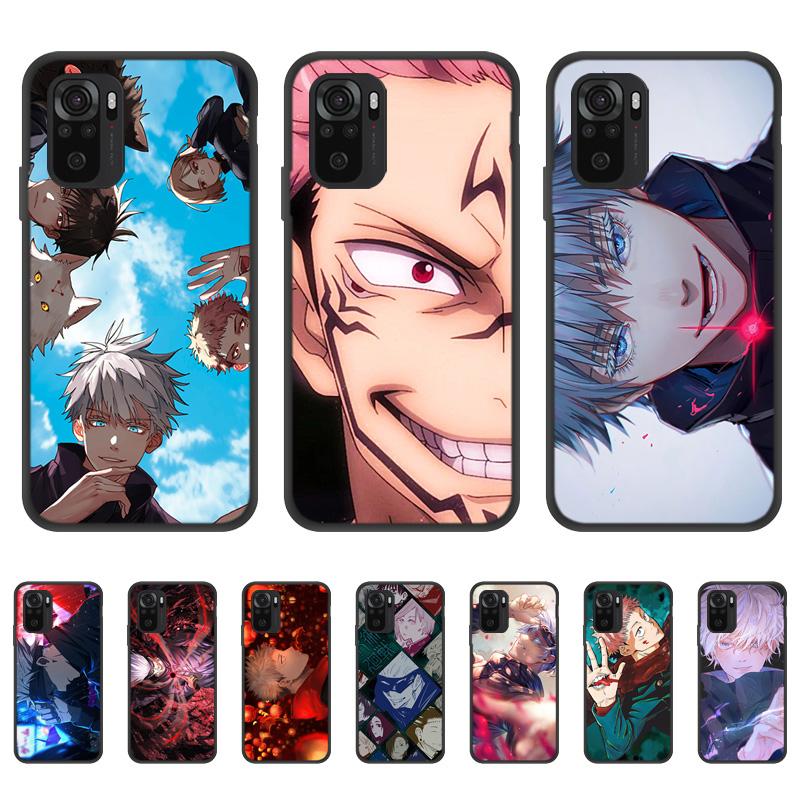 Чехол с аниме Jujutsu Kaisen для Xiaomi Redmi Note 11 10 9 Pro, чехол для Redmi Note 8 Pro 11S 8T 9T 9S 10S Note9 Pro, чехол Funda Etui
