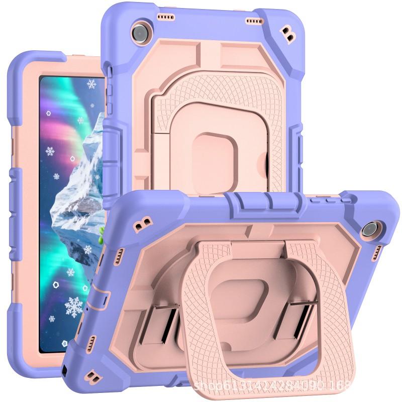 11 Inch Tablet Case With Kickstand Shockproof PC Silicone Cover Adjustable Back Strap IPad Android Tablets