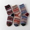 3 Pairs of Women's New Winter Bar Imitation Ferret with Thick Warm Rabbit Wool Tube Socks