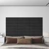 VidaXL Wall Panels 12 Pcs Black 60x15 Cm Velvet 1.08 M² 343840