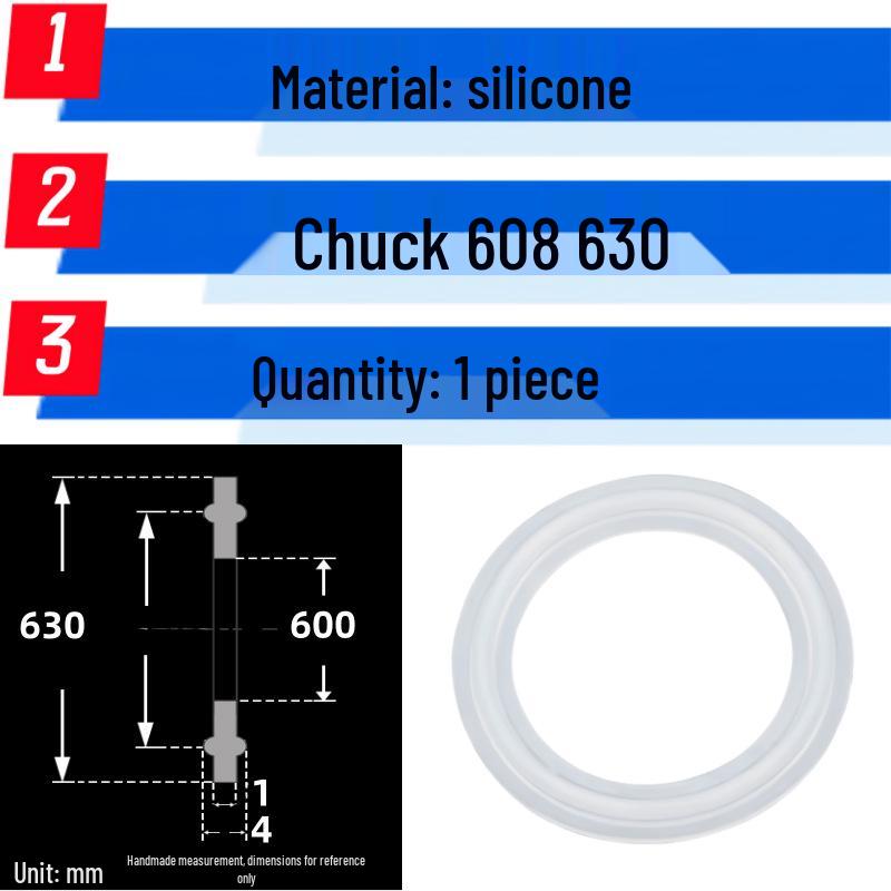 Silicone Quick-Release Sealing Ring & PTFE EPDM Fluoro Rubber Gasket Set