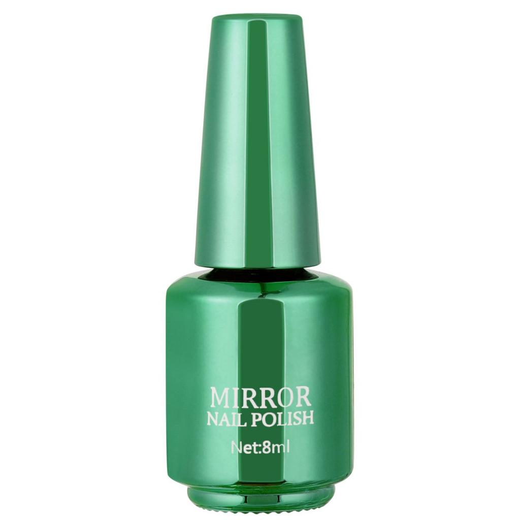 Зеркальный лак для ногтей с эффектом металлик, стойкий глянцевый лак для ногтей без запекания