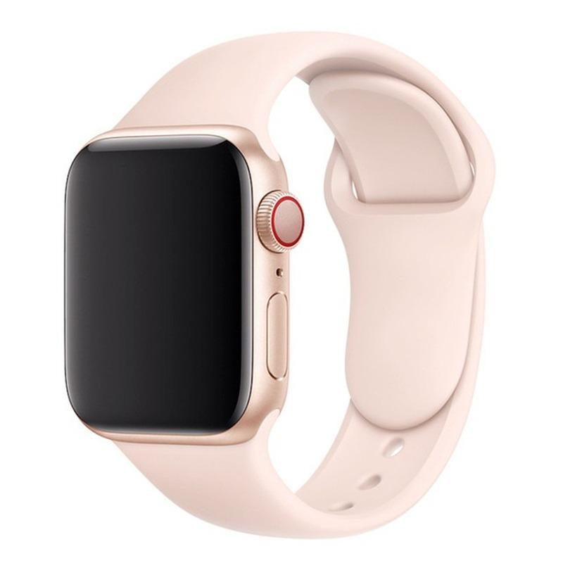 Силиконовый ремешок для Apple Watch Band 44 мм, 40 мм, 38 мм, 42 мм, резиновый ремень, спортивный браслет для умных часов IWatch Serie 3, 4, 5, 6 Se, ремешок