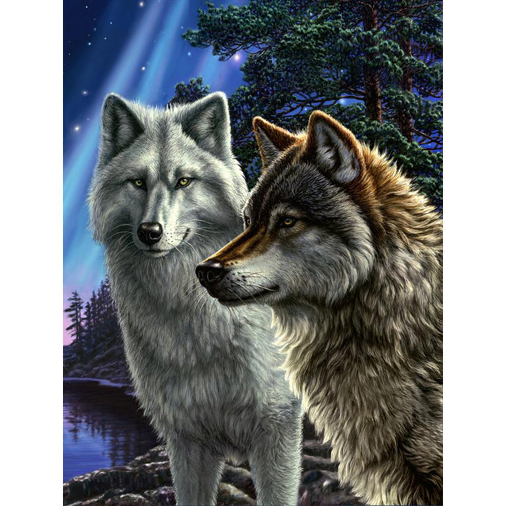 Алмазная картина животное Алмазная вышивка волк картина стразами зима из бисера DIY Новое поступление ремесло