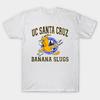 Мужская черная футболка с принтом Uc Santa Cruz Banana Slugs Печать на бумаге для трансфера без вырезания Хлопковая футболка