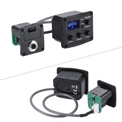 Гавайская гитара Ukelele Uke Пьезо-звукосниматель, предусилитель, 3-полосный эквалайзер, тюнер, система с ЖК-дисплеем