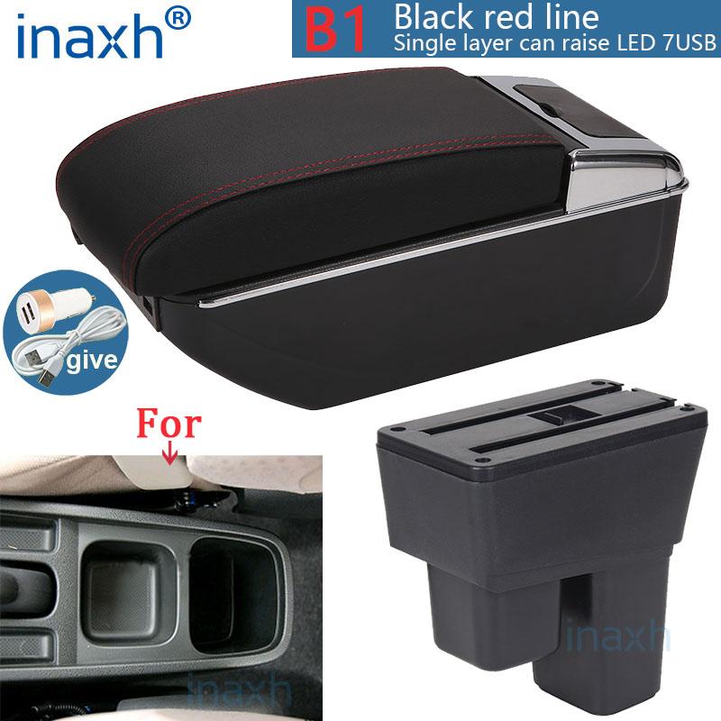 Для Honda Jazz Armrest box Для Honda Fit Jazz 2 Car Armrest 2008-2013 2009 2010 2011 2012 2013 Arm Storage box car accessories