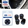 LLX2 4Pcs Car Tire Valve Stems Cap Knurling Style Tire Valve Cap Sticker for Ford Fiesta Ranger Focus Kuga Mustang Mondeo Fusion