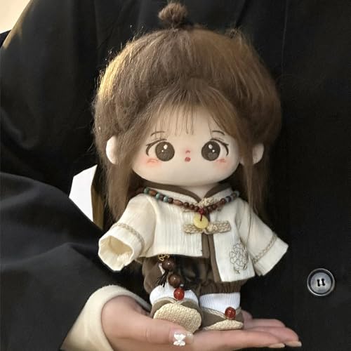 Niannyyhouse 20 см Плюшевая одежда Хлопковая кукла Наряд Традиционный Ханьфу с Курткой, Брюками, Платьем, Обувью и Аксессуарами (К)