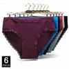 Хлопковые трусики больших размеров, женское нижнее белье, женские трусы, женское нижнее белье, интимное для девушек, с высокой посадкой, большого размера, 6 шт./лот