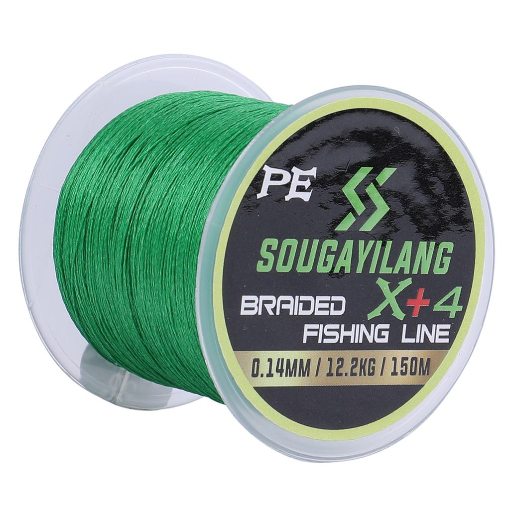 SOUGAYILANG 4-Strand Fishing Line 150M 0.10MM-0.40MM 100% PE Durable Wire Floating Line Strong Line Pesca Braided Fishing Lines