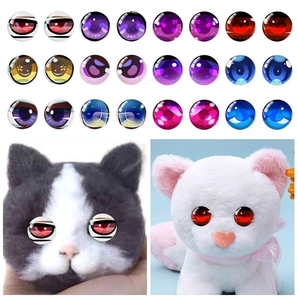20pcs/10pairs Plastic Puppet Crystal Eyes Crystal Glitter Crystal Eyes DIY Doll Accessories