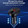 Car Bluetooth 5.0 USB Charger FM Transmitter Wireless MP3 Car USB Player Accessories Receiver Audio Handsfree 3.1A Charger V7D1