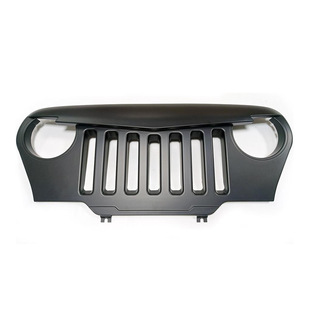 Накладка на переднюю решетку радиатора Racing Grill Vader с сетчатой вставкой для Jeep Wrangler TJ и TJ Unlimited 1997-2007