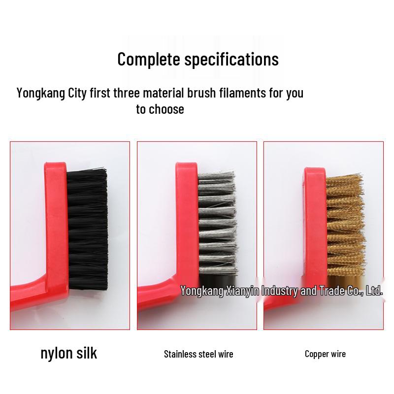 Промышленная зубная щетка из нержавеющей стали и медной проволоки для удаления ржавчины и чистки кухонной плиты